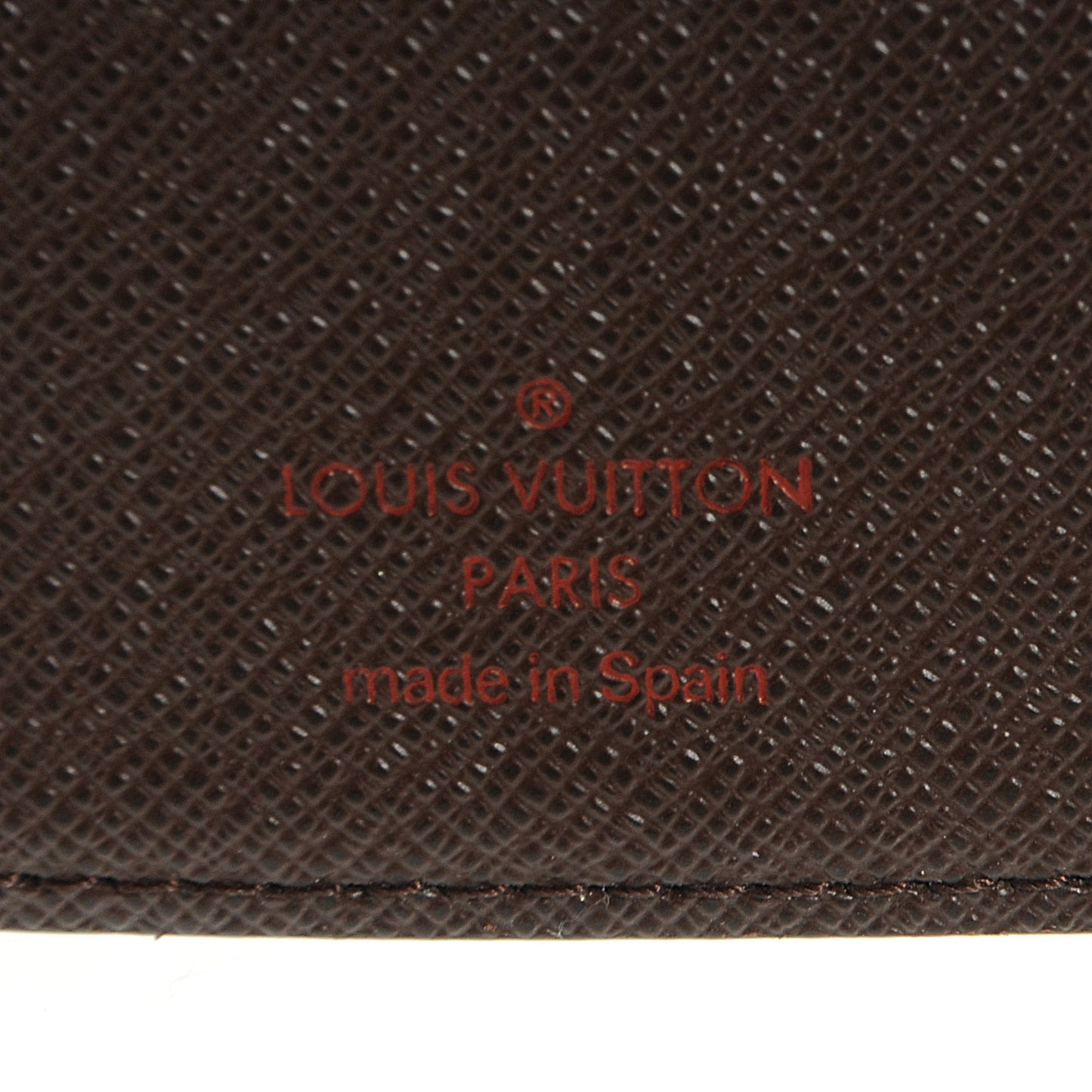 Damier Ebene Small Ring Agenda