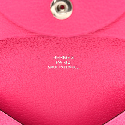 Hermes Chevre Chamkila Bastia Coin Purse Rose Pop 6 of 8