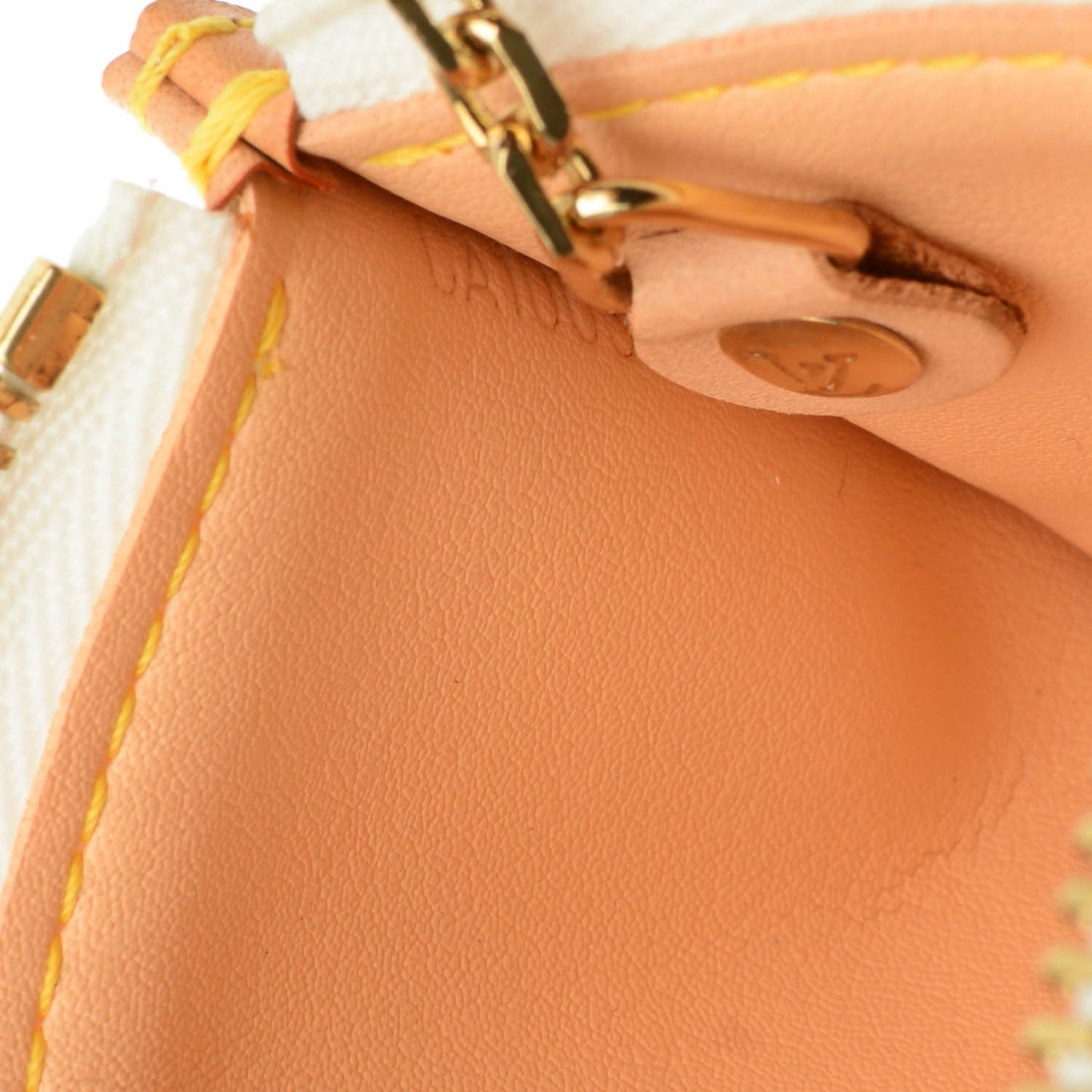 Monogram Multicolor Key Pouch White