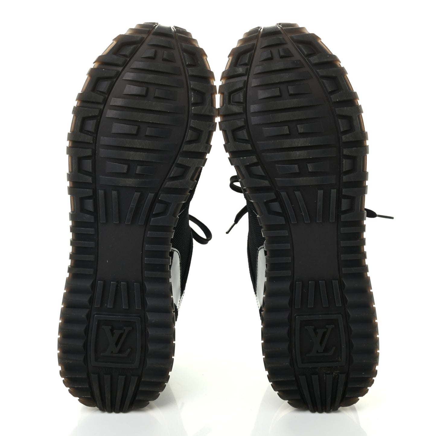 Suede Monogram Run Away Sneakers 37.5 Black