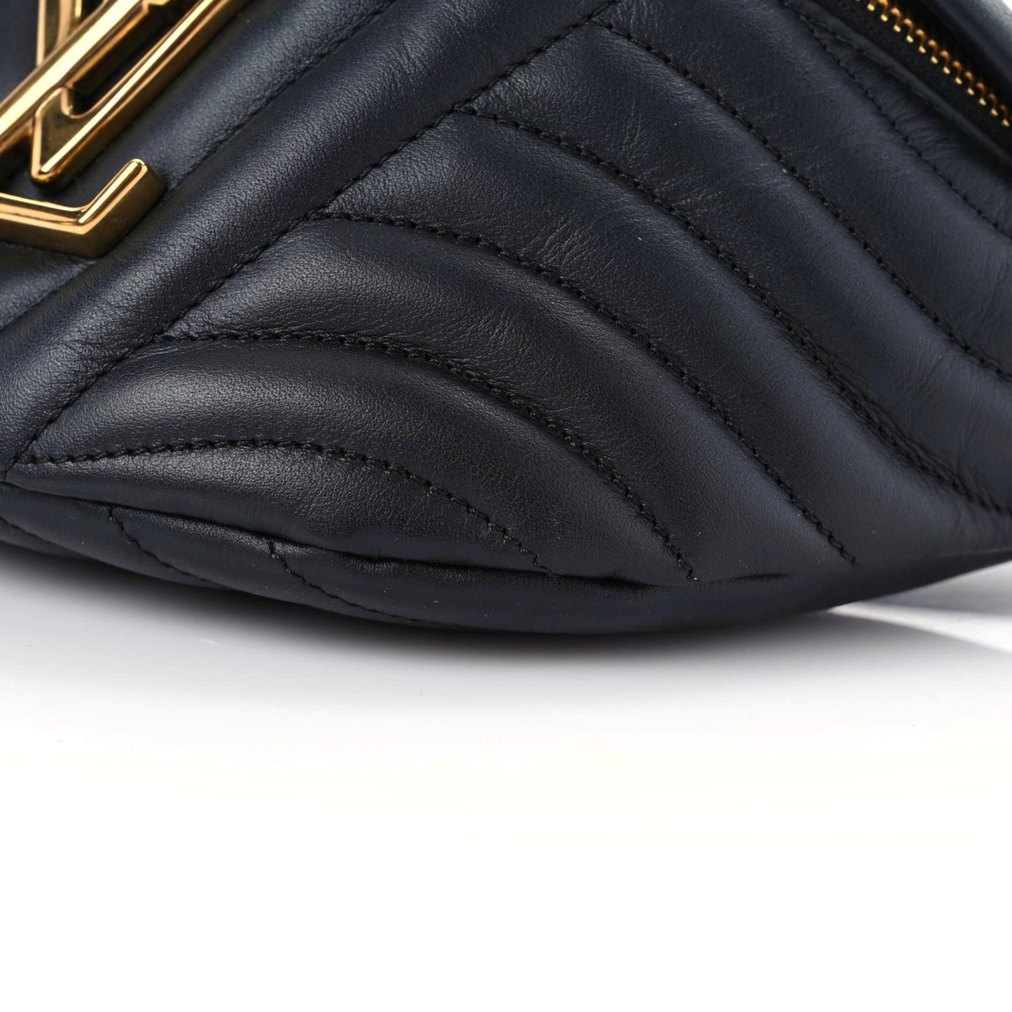 Calfskin Quilted New Wave Bumbag Black