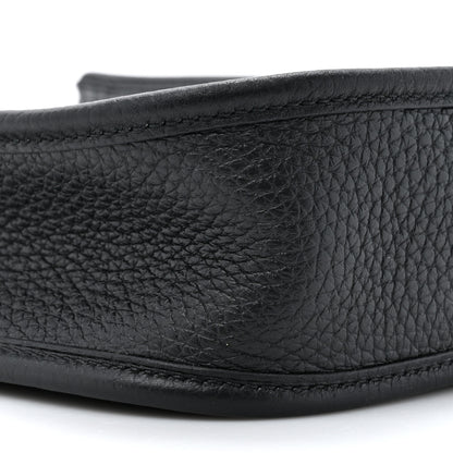 Hermes Taurillon Clemence Evelyne TPM Black 10 of 11