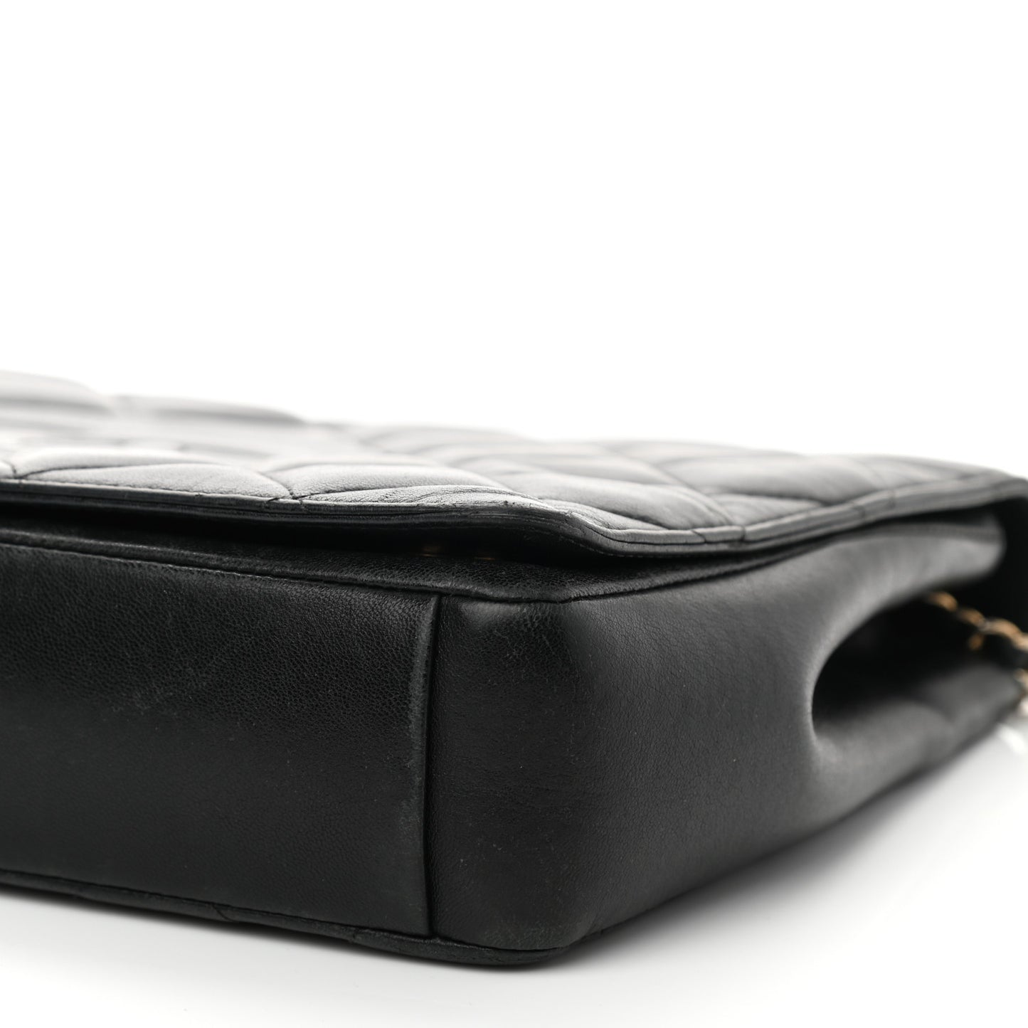 Lambskin Quilted Medium Diamond CC Flap Black