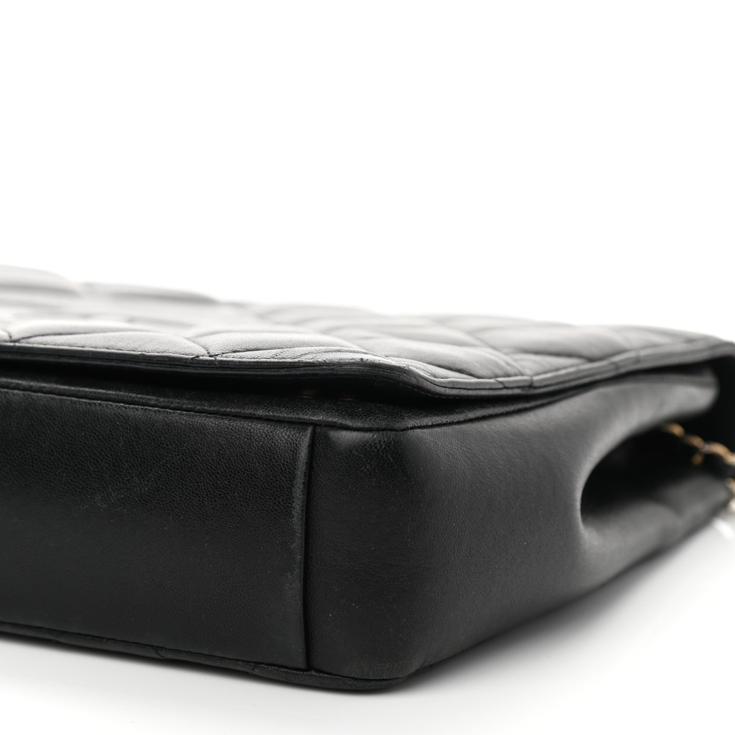 Chanel Lambskin Quilted Medium Diamond CC Flap Black 9 of 12