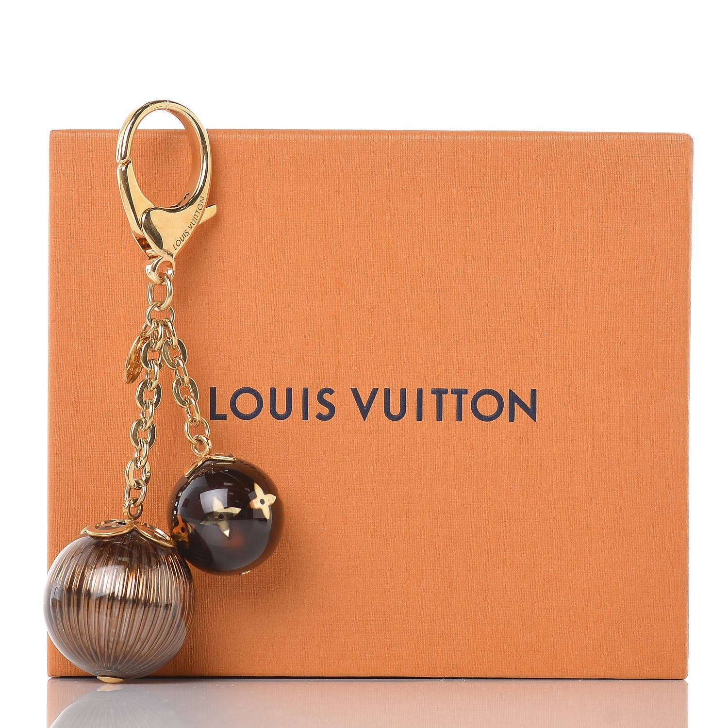 Louis Vuitton Mini Lin Croisette Bag Charm Brown 4 of 4