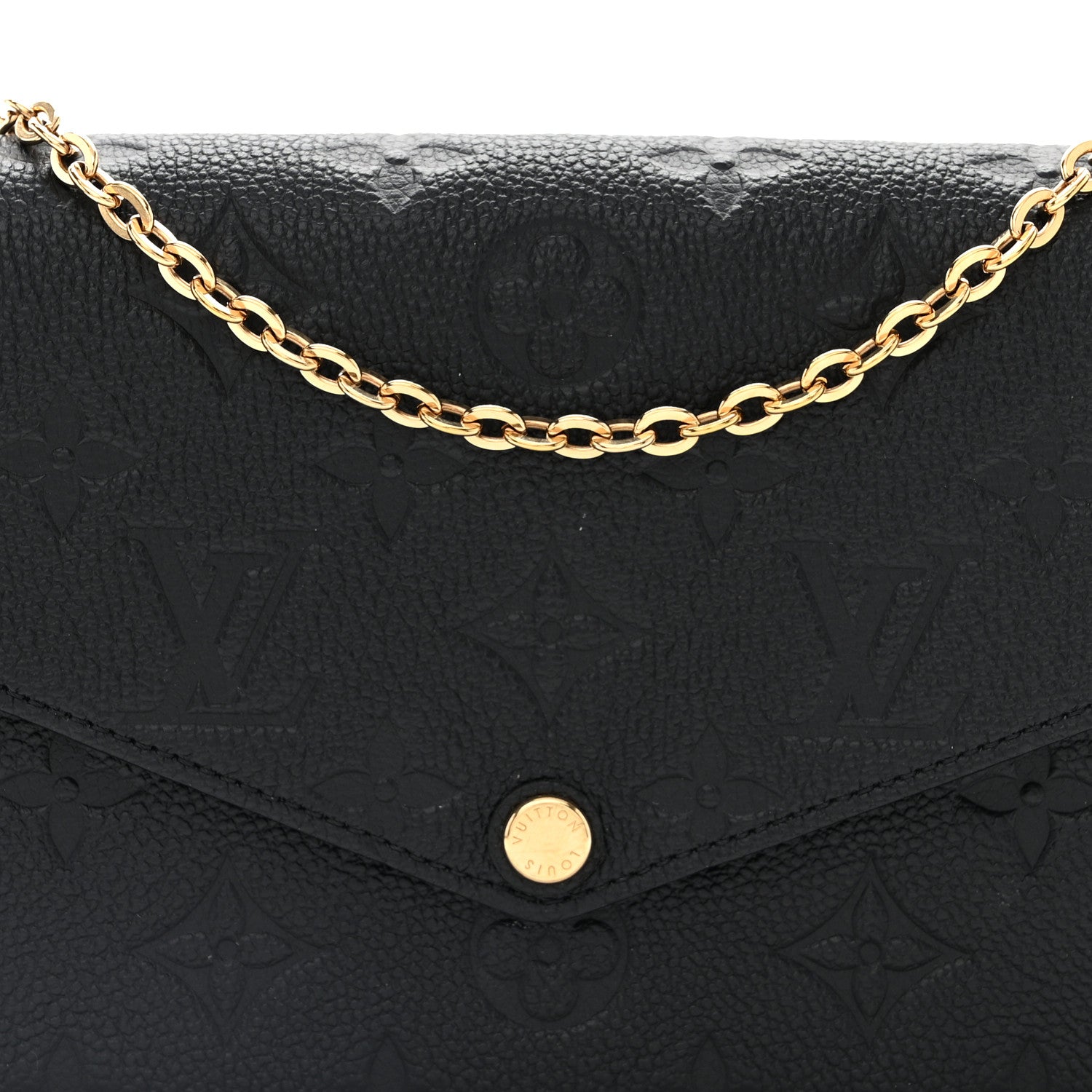 Louis Vuitton Empreinte Pochette Felicie Chain Wallet Black 8 of 11
