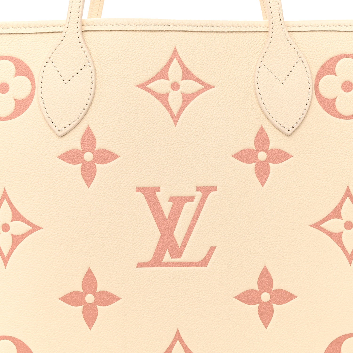 Louis Vuitton Empreinte Monogram Giant Neverfull MM Creme Rose Trianon 9 of 11