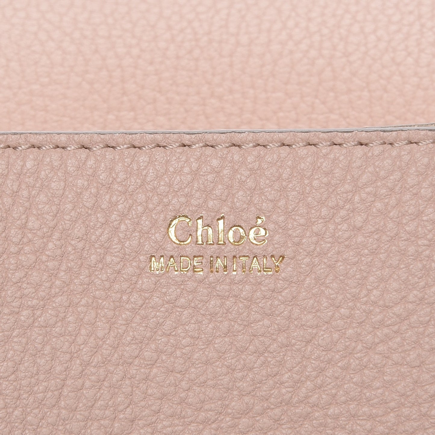 Grained Lambskin Mini Drew Shoulder Bag Cement Pink