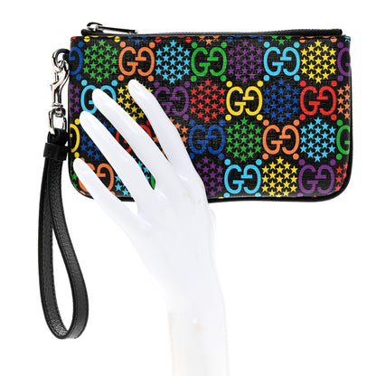 Gucci GG Supreme Monogram Psychedelic iPhone Pouch Black 2 of 6