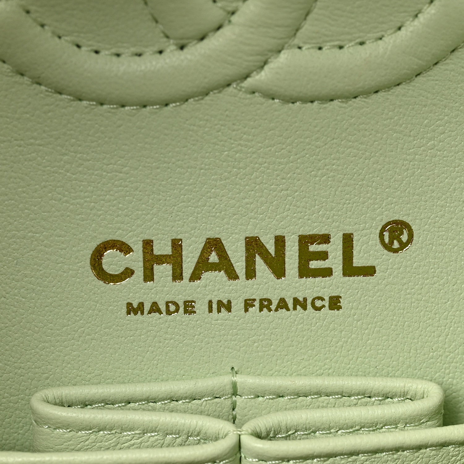 Chanel Caviar Quilted Small Double Flap Light Green 6 of 9