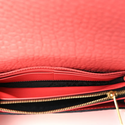 Burberry Signature Grain Small Madison Chain Clutch Orange 5 of 8