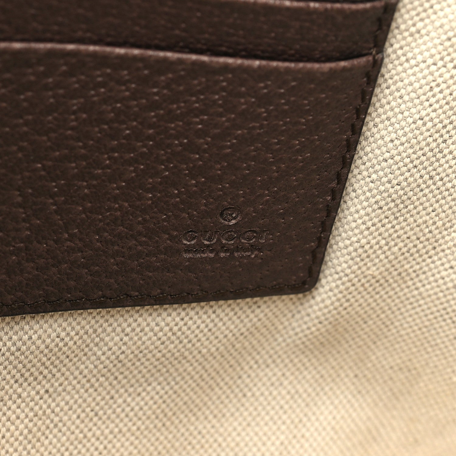 Gucci GG Supreme Monogram Courrier Embroidered UFO Pouch Beige New