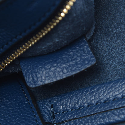 Celine Soft Grained Calfskin Medium Belt Cabas Phantom Deep Blue 8 of 8