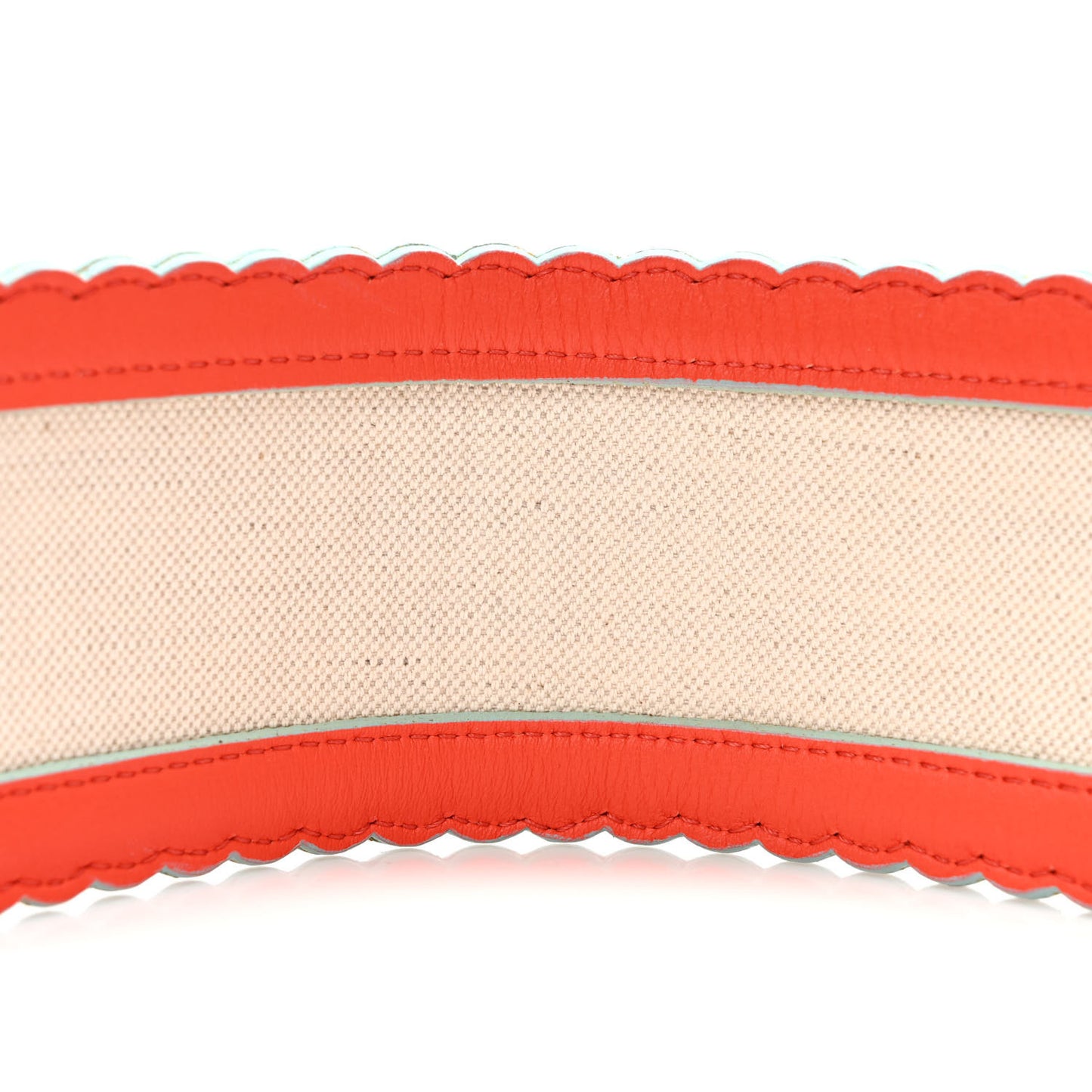 Canvas Studded Printed Strap You Orange Multicolor