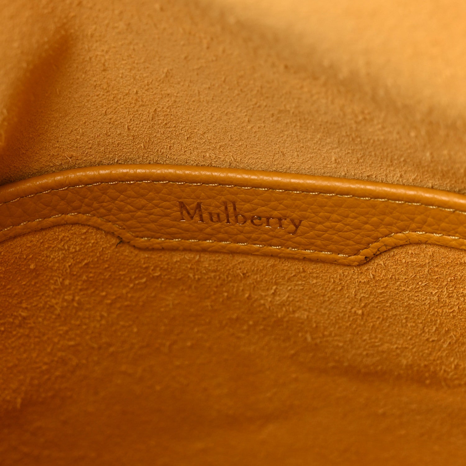 Mulberry Small Classic Grain Calfskin Leighton Deep Amber 6 of 9