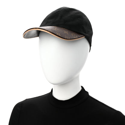 Louis Vuitton Polyester Silk Monogram LV Get Ready Cap Black 2 of 9