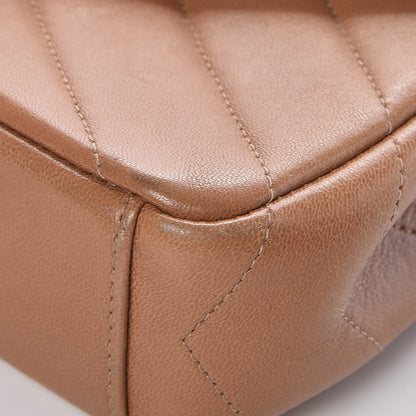 Chanel Lambskin Chevron Mini Coco Envelope Flap Beige 8 of 16
