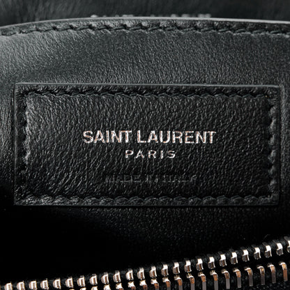 Saint Laurent Calfskin Y Quilted Monogram Small Loulou Chain Satchel Black 7 of 15