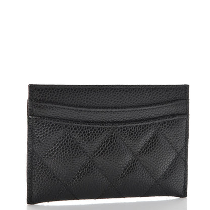 Chanel Caviar Quilted Card Holder Black 3 of 9