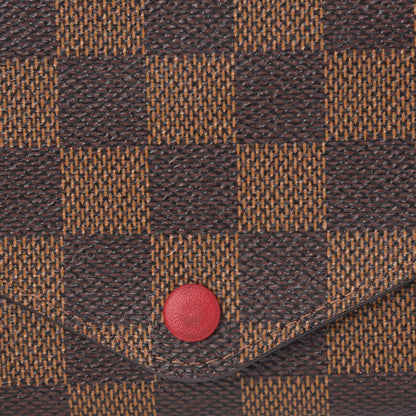 Louis Vuitton Damier Ebene Josephine Wallet Red 11 of 11