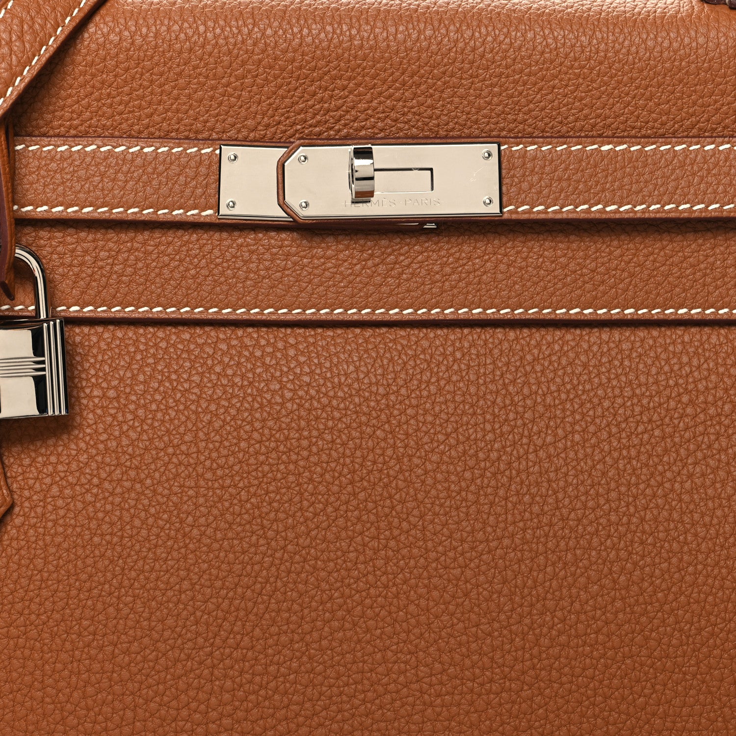 Hermes Togo Kelly Retourne 32 Gold 8 of 11