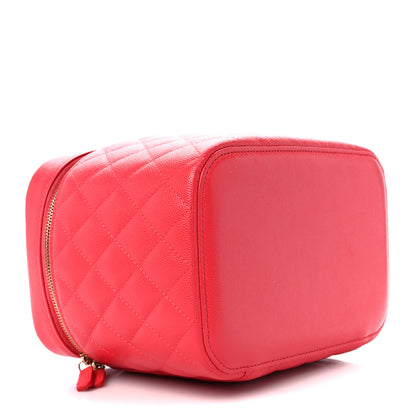 Chanel Caviar Quilted Large Vanity Pouch Red 4 of 11