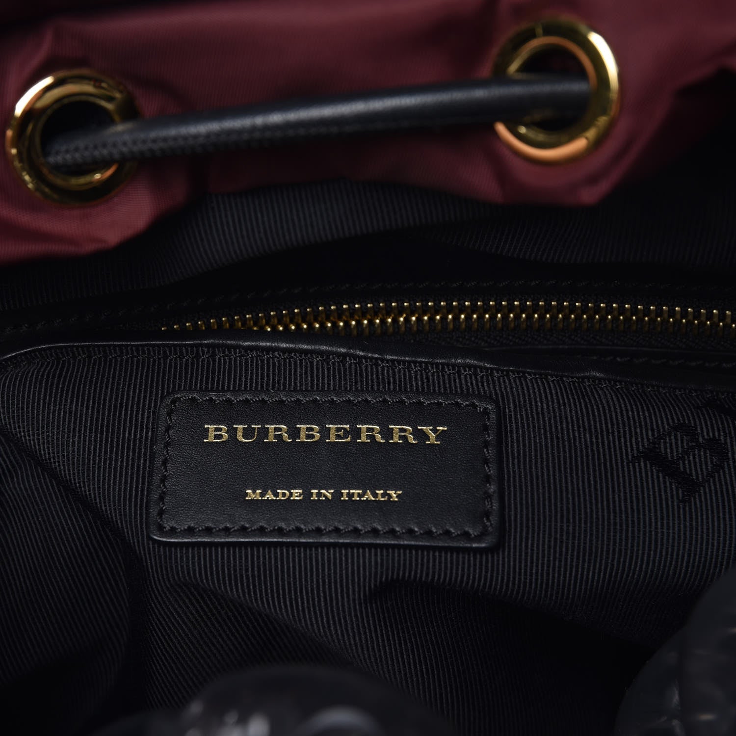 Burberry Nylon Large Rucksack Backpack Burgundy Red 6 of 7