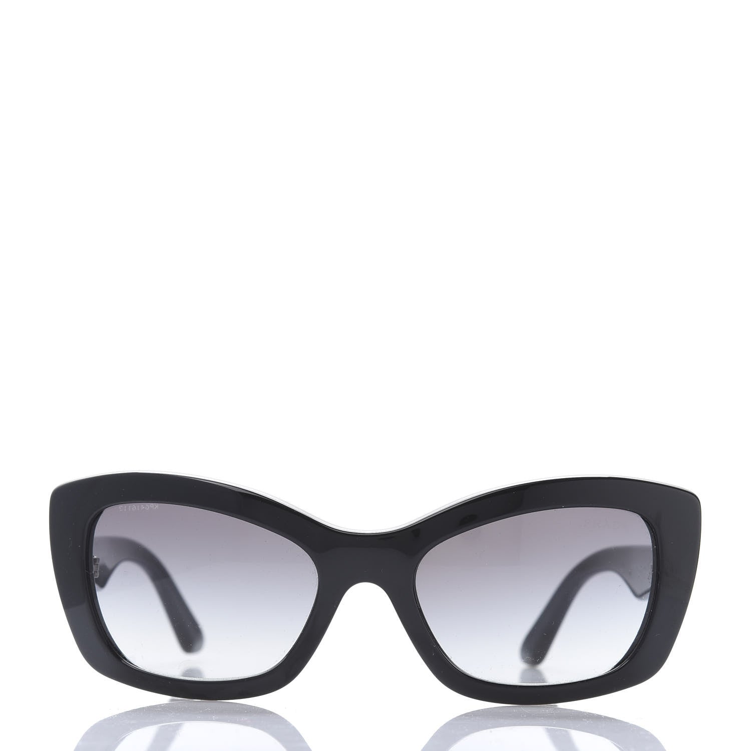 Prada Acetate Cat Eye SPR 19M Sunglasses Black 2 of 7