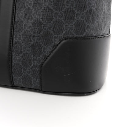 Gucci GG Supreme Monogram Web Tote Black Grey 11 of 12