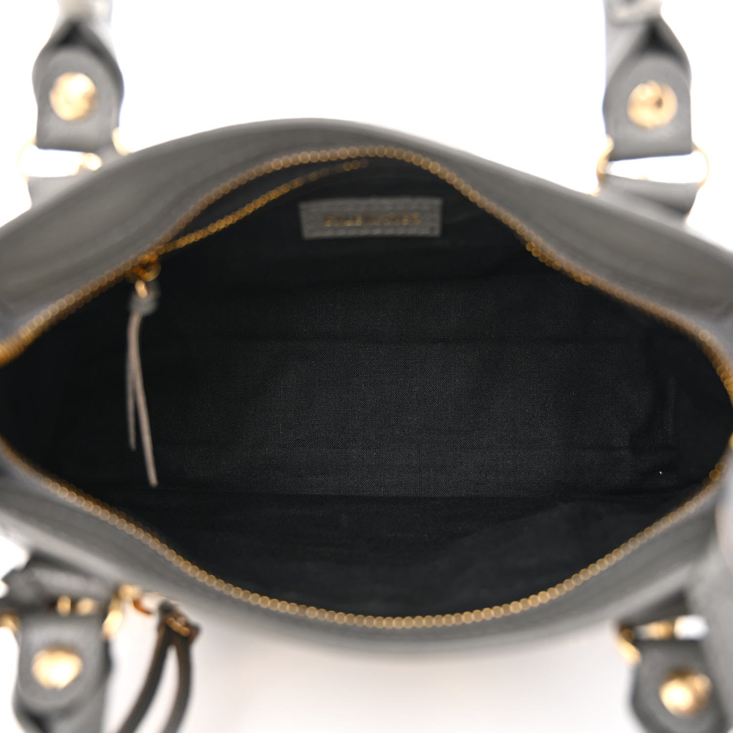 Balenciaga Chevre Gold Metallic Edge Hardware Mini City Gris Acier 5 of 9