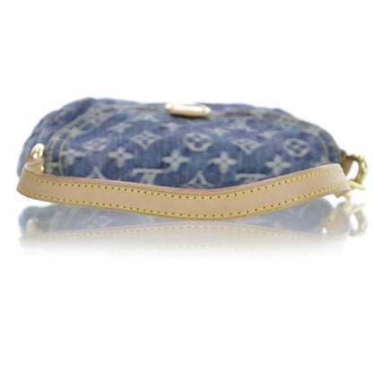 Louis Vuitton Monogram Denim Mini Pleaty Blue 5 of 11