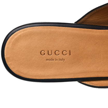 Gucci Calfskin Womens Princetown Slippers 40 Black 7 of 8