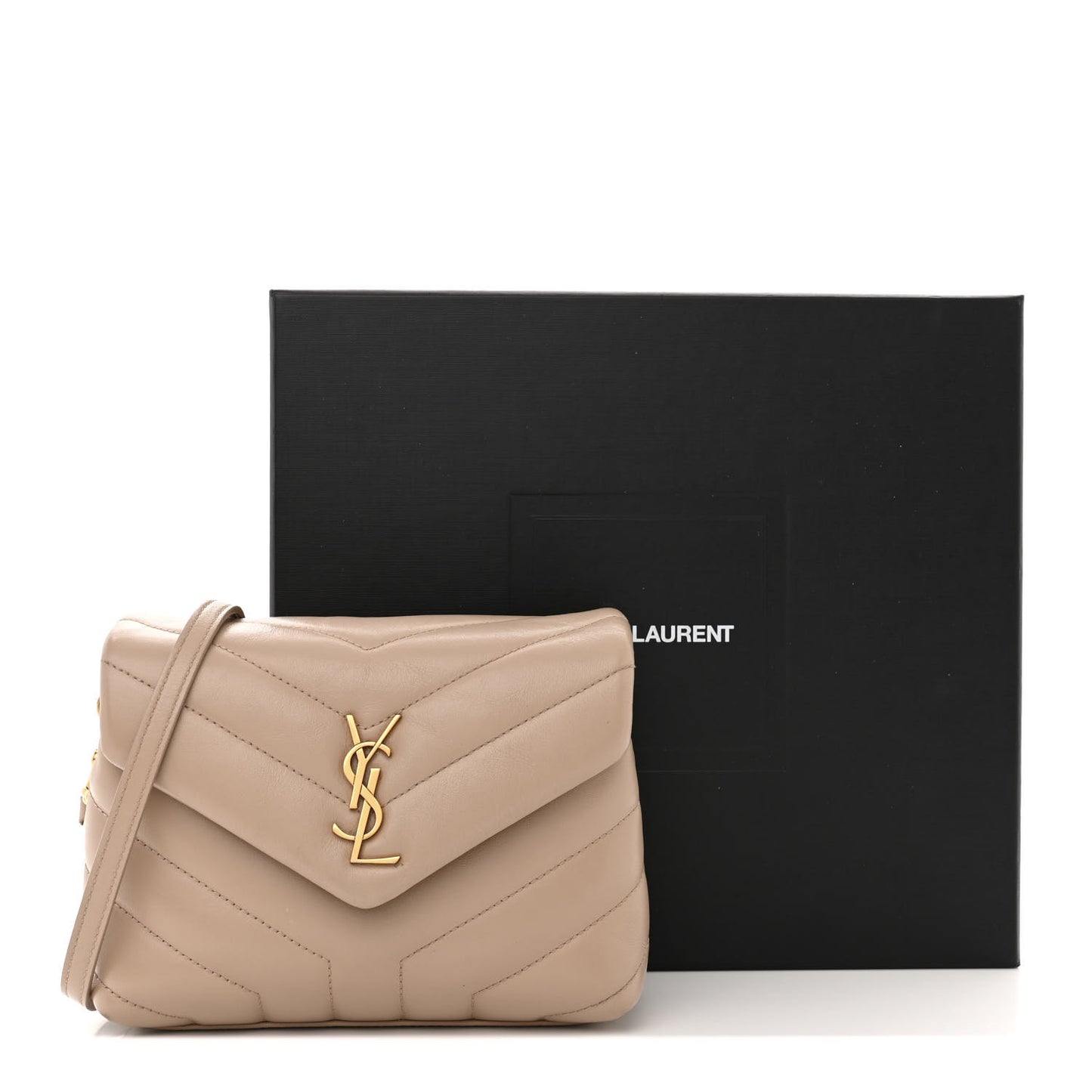 Calfskin Y Quilted Monogram Toy Loulou Crossbody Bag Nude Powder