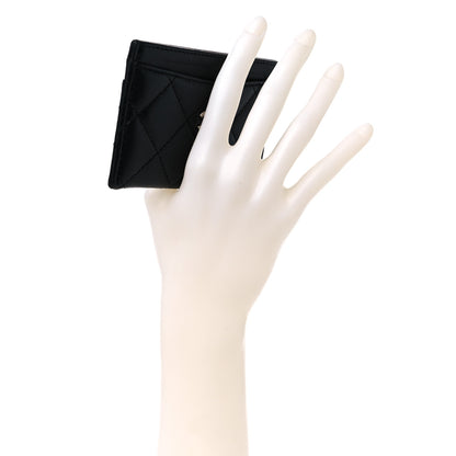Chanel Lambskin Quilted Card Holder Black 2 of 9