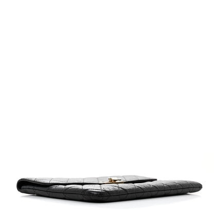 Chanel Caviar Quilted Medium Golden Class Pouch Black 4 of 10
