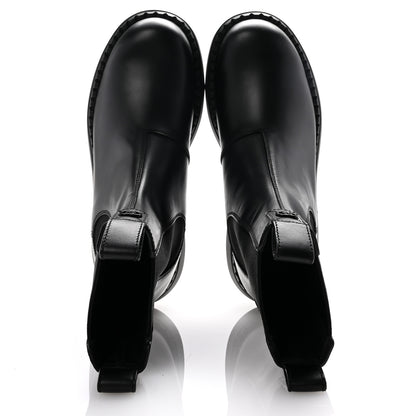 Gucci Sierra Calfskin Double Stretch Rib Mens Chelsea Boots 8.5 Black 2 of 10