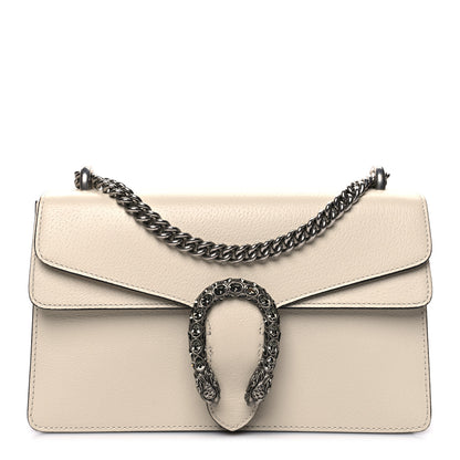 Gucci Textured Calfskin Crystal Small Dionysus Shoulder Bag Mystic White 1 of 10