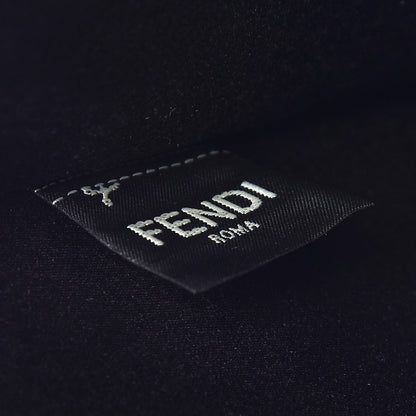 Fendi Glazed Fabric Vitello Century FF 1974 Stamp Patch Mini Peekaboo Defender Cover Mogano Panna Black 8 of 10