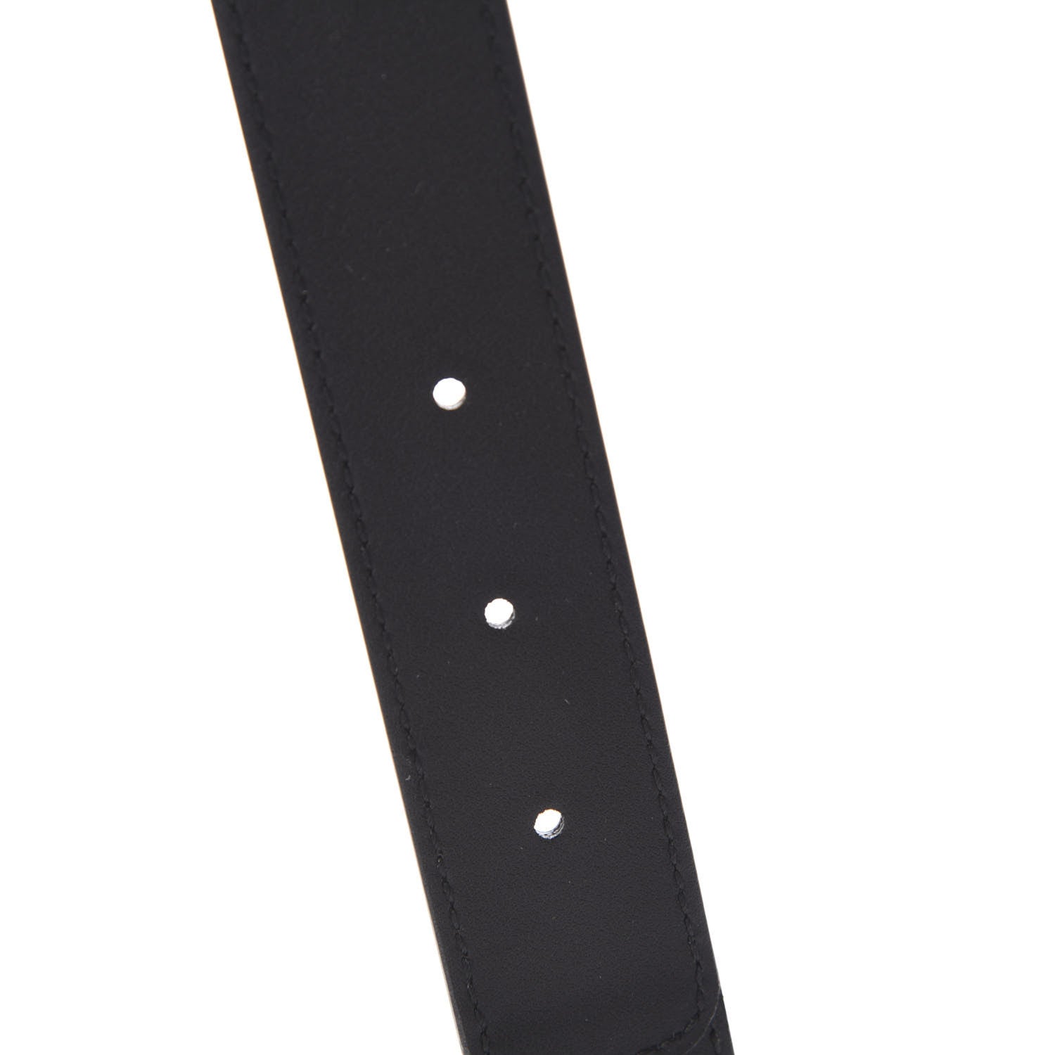 Gucci GG Supreme Monogram Matte Plutone Calfskin Double G 30mm Belt 85 34 Beige Ebony Black 5 of 5