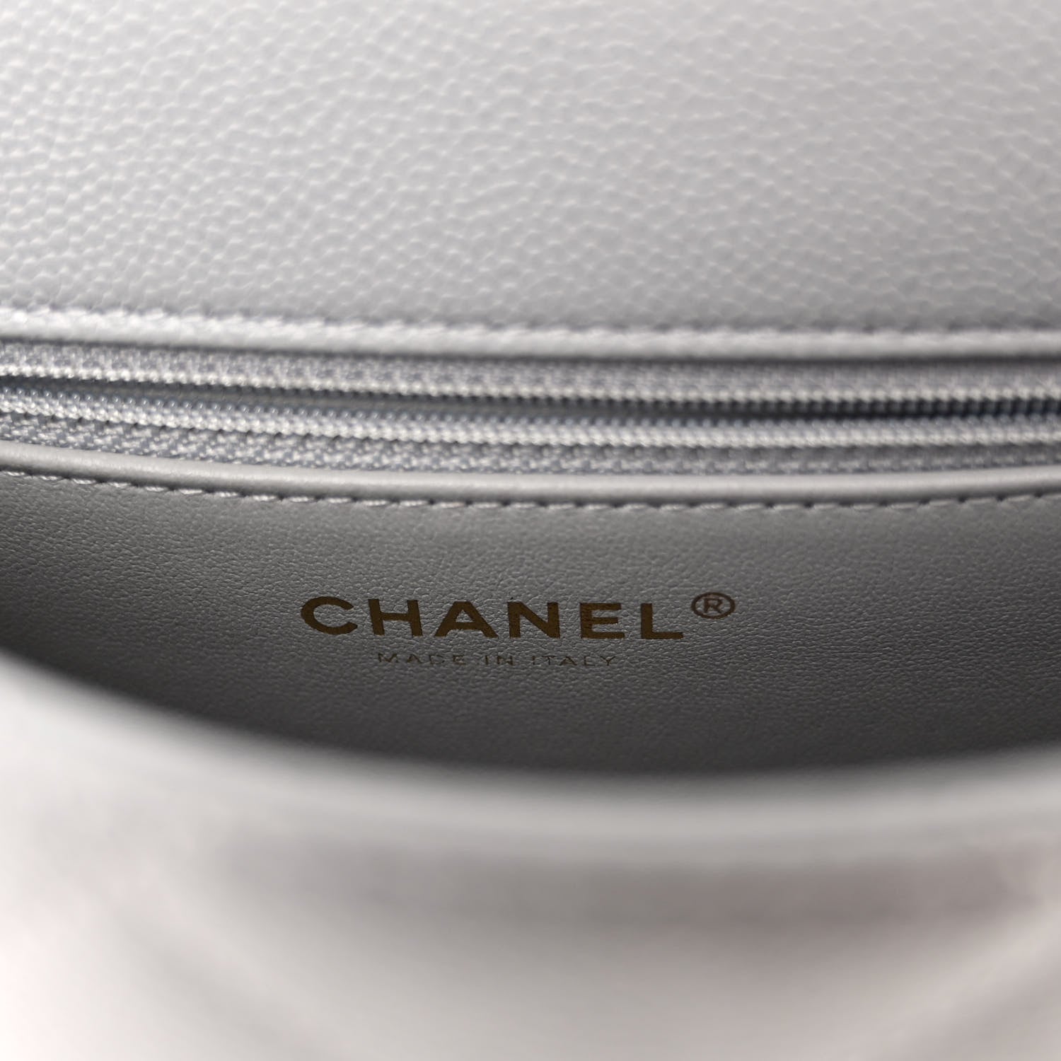 Chanel Caviar Quilted Sweetheart Flap Grey 6 of 10