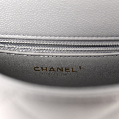 Chanel Caviar Quilted Sweetheart Flap Grey 6 of 10