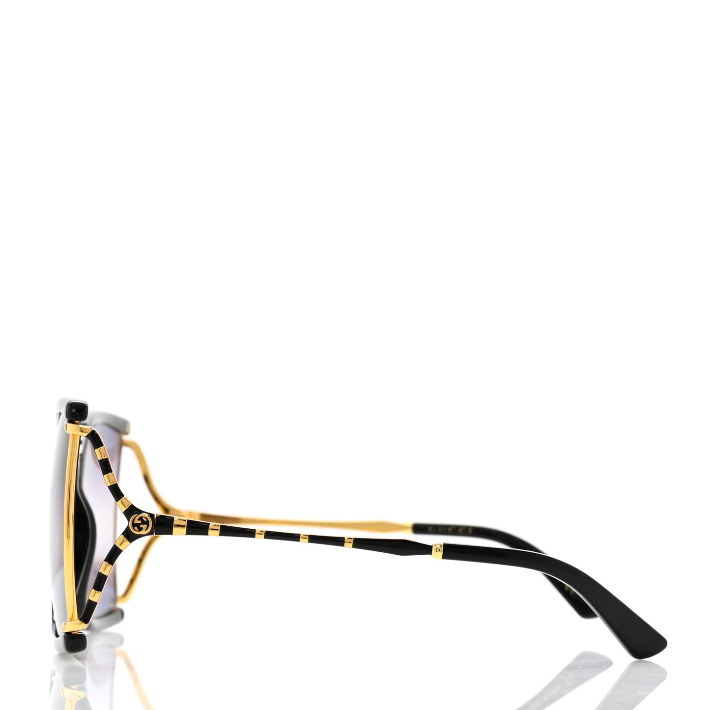 Square Metal Glasses GG0592S Black