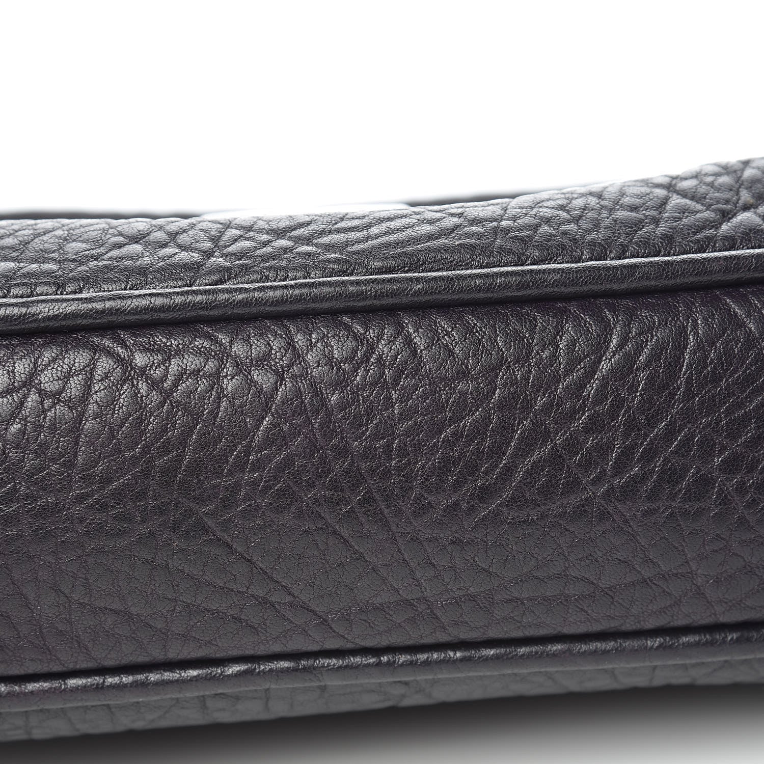 Chanel Distressed Lambskin Lady Braid Flap Dark Purple 13 of 15