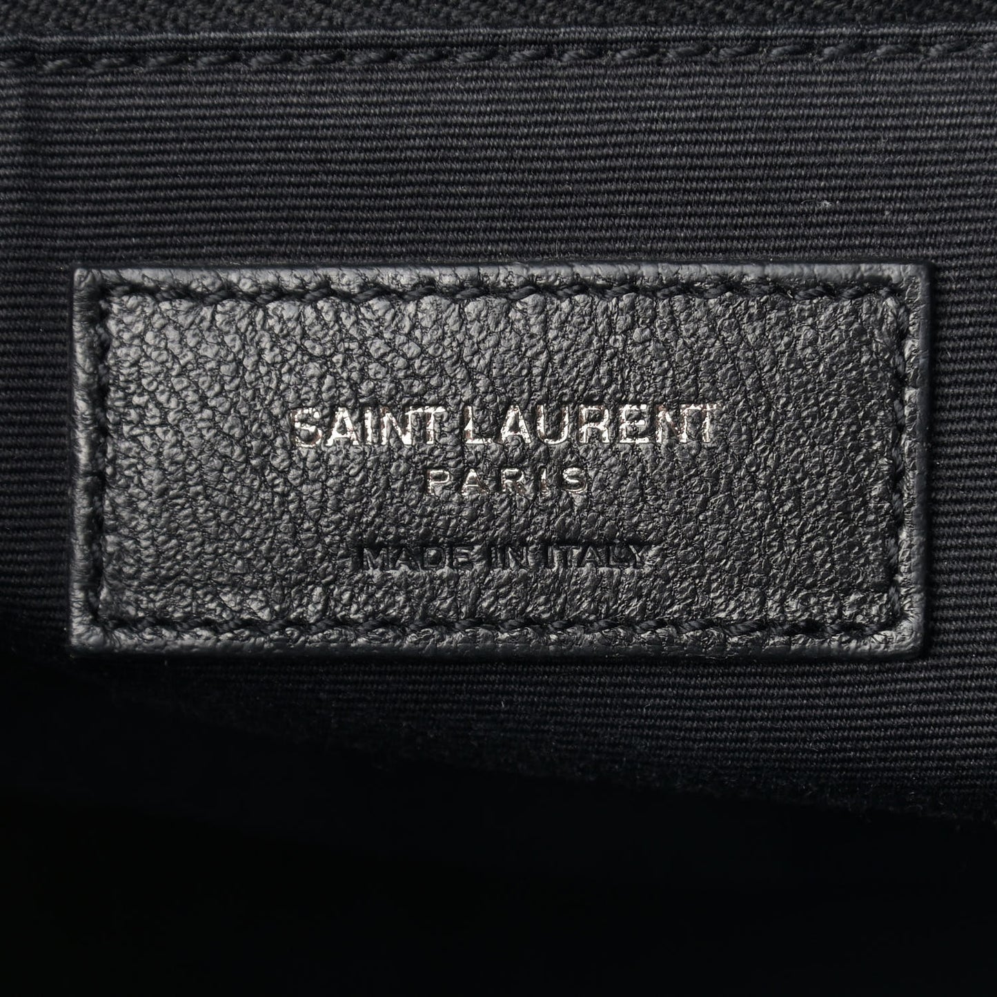 Crinkled Calfskin Matelasse Monogram Large Niki Chain Satchel Black