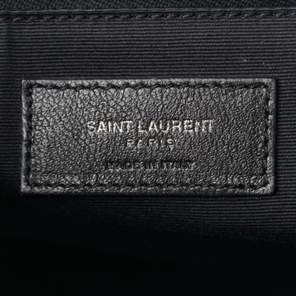Saint Laurent Crinkled Calfskin Matelasse Monogram Large Niki Chain Satchel Black 6 of 12