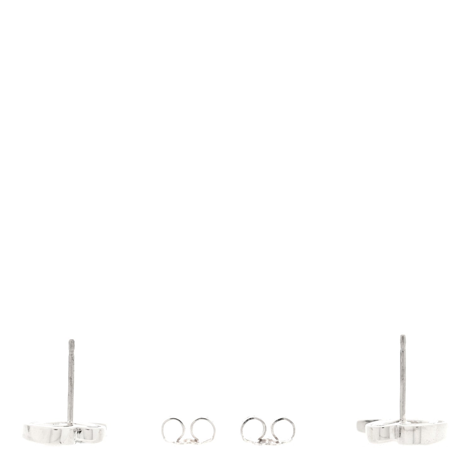 Tiffany Sterling Silver Paloma Picasso Loving Heart Earrings 3 of 4