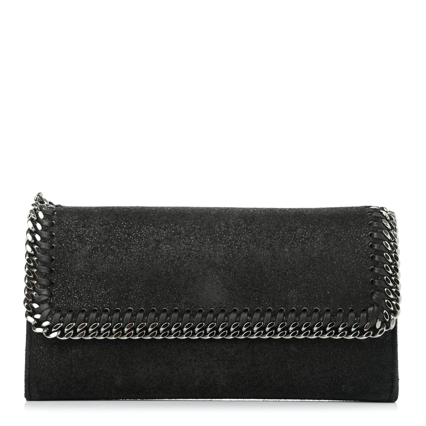 Shaggy Deer Falabella Flap Wallet Black