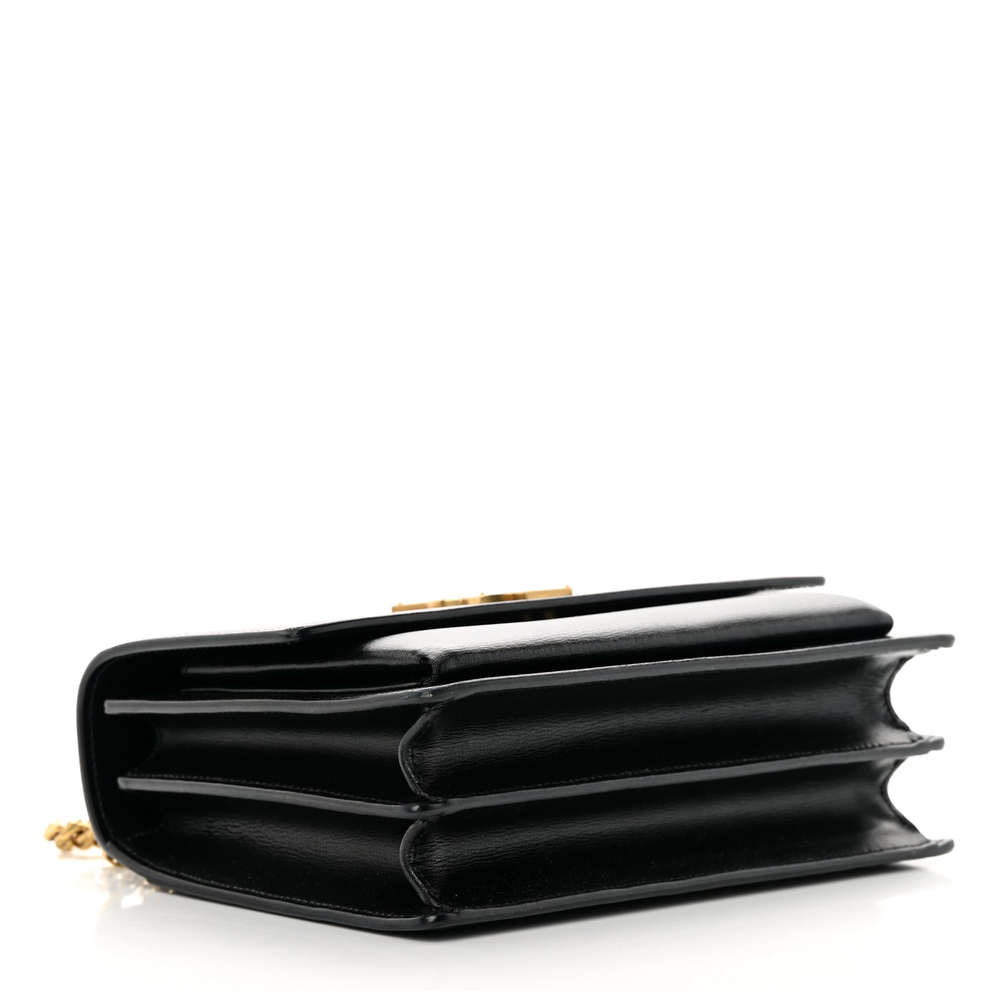 SAINT LAURENT Calfskin Medium Monogram Sunset Black