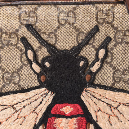 Gucci GG Supreme Monogram Bee Embroidered Mini Chain Shoulder Bag Beige Tuscany 12 of 13