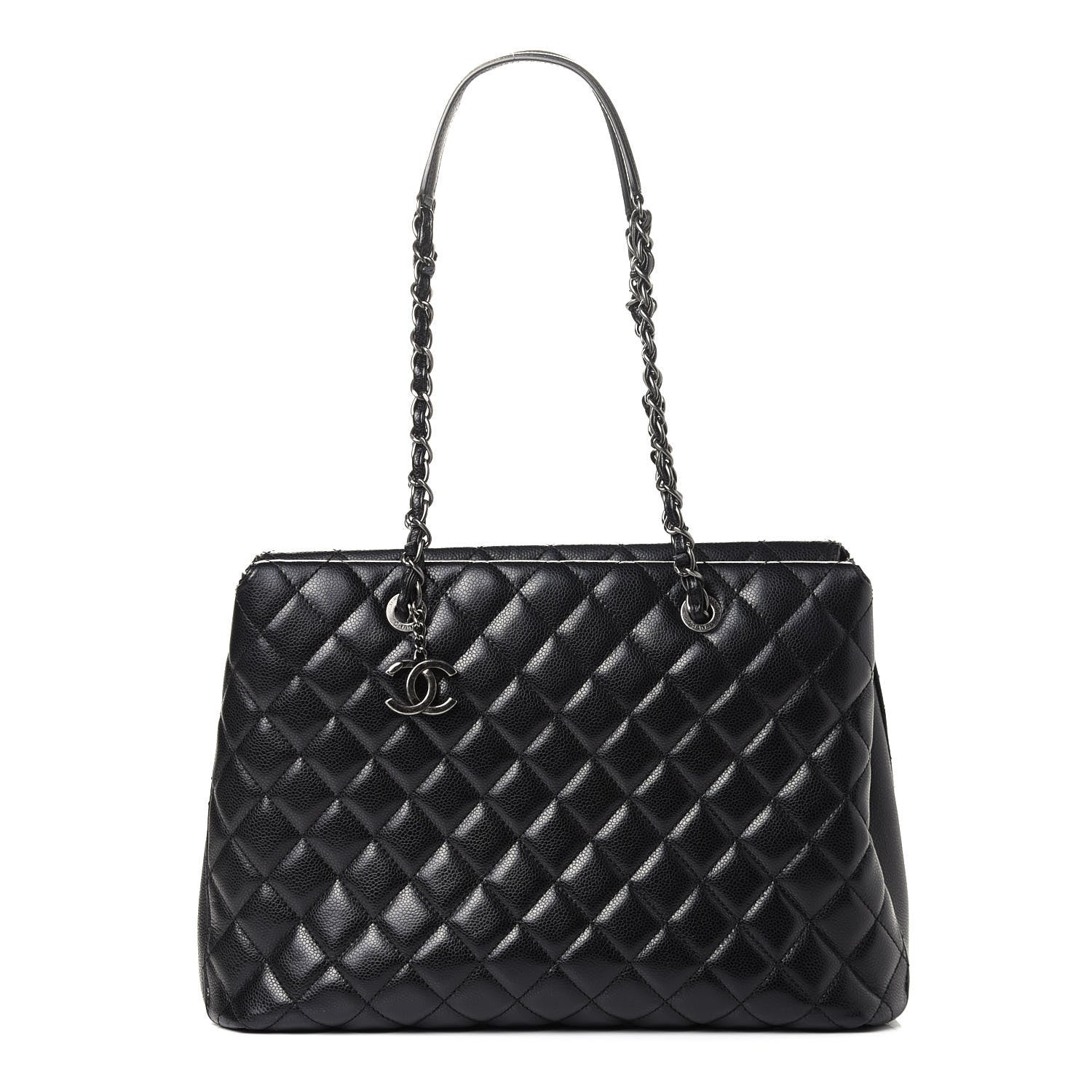 Chanel Caviar Quilted City Shopping Tote Black 1 of 8